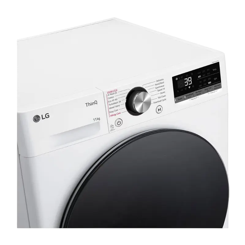 Mașină de spălat LG F4WR711S2W, 11kg, Alb