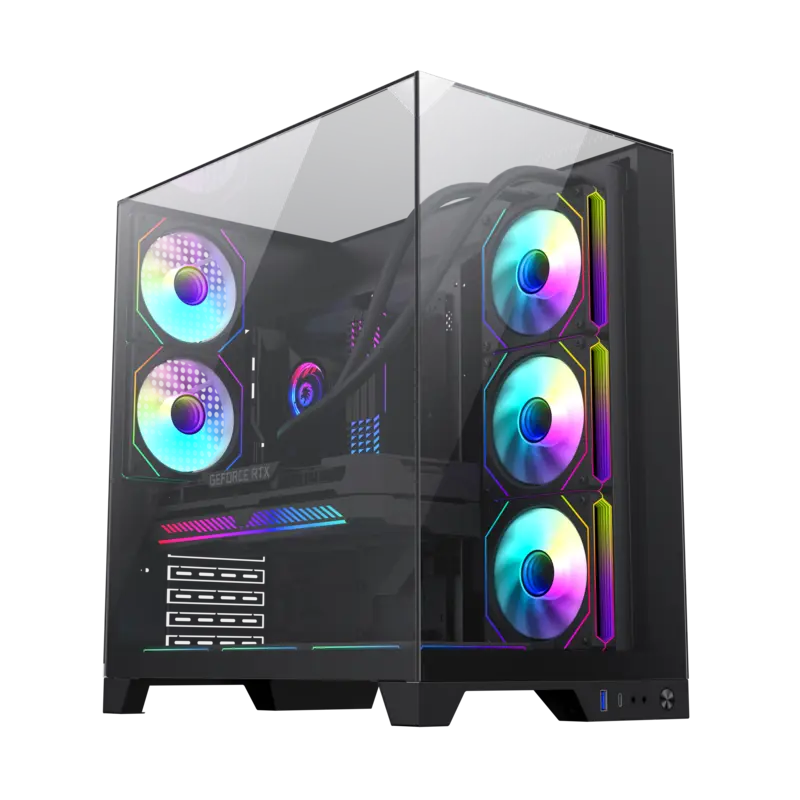 Carcasă PC Gamemax Infinity Plus, Midi-Tower, Fără PSU, Negru
