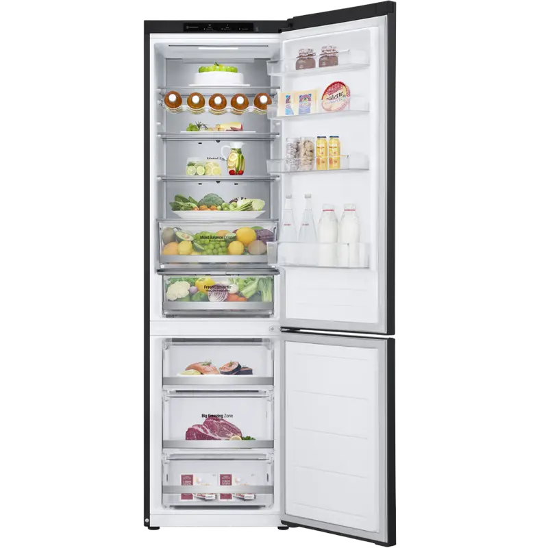 Frigider LG GBV5240DEP, DoorCooling+, Negru