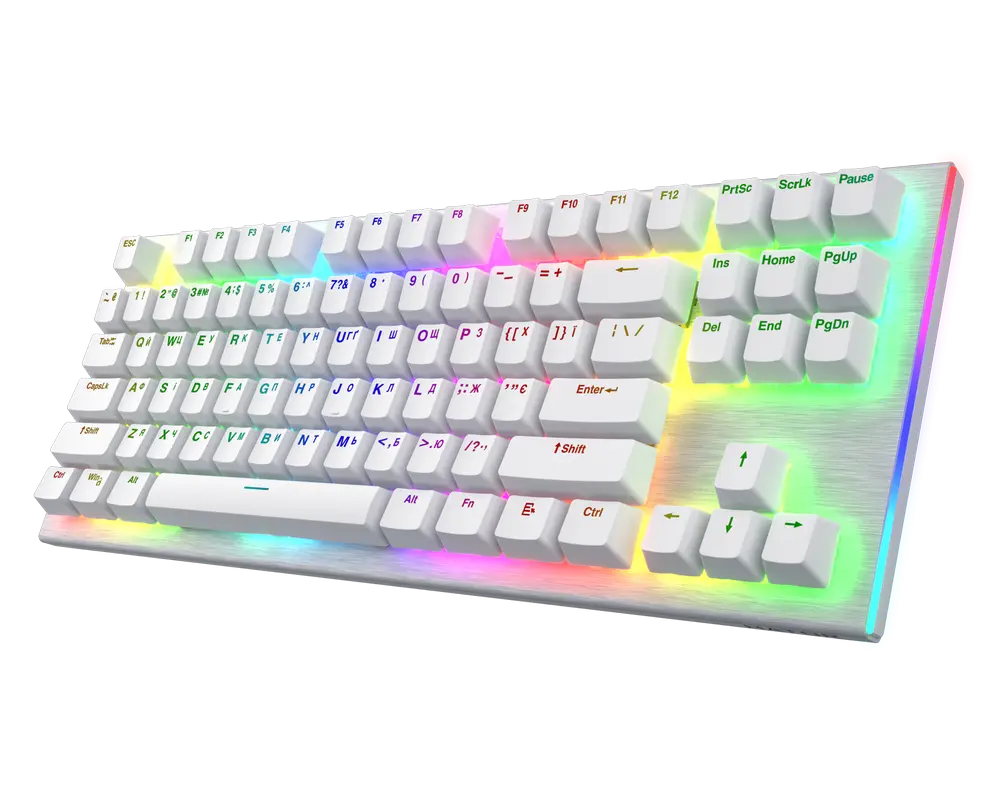 Клавиатура HATOR Gravity X TKL, Проводное, Белый