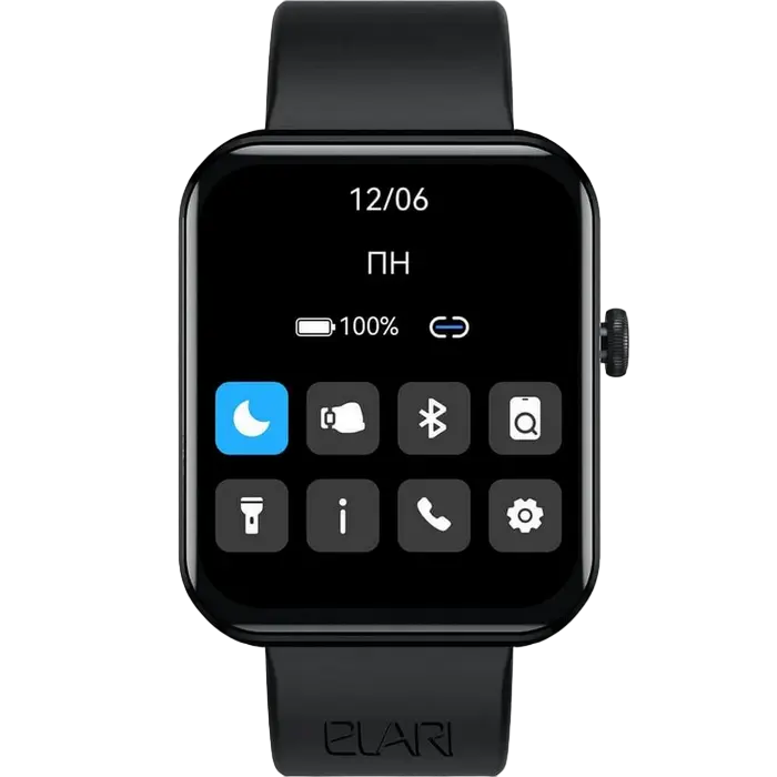 Ceasuri inteligente Elari Watch Lite, 46mm, Negru
