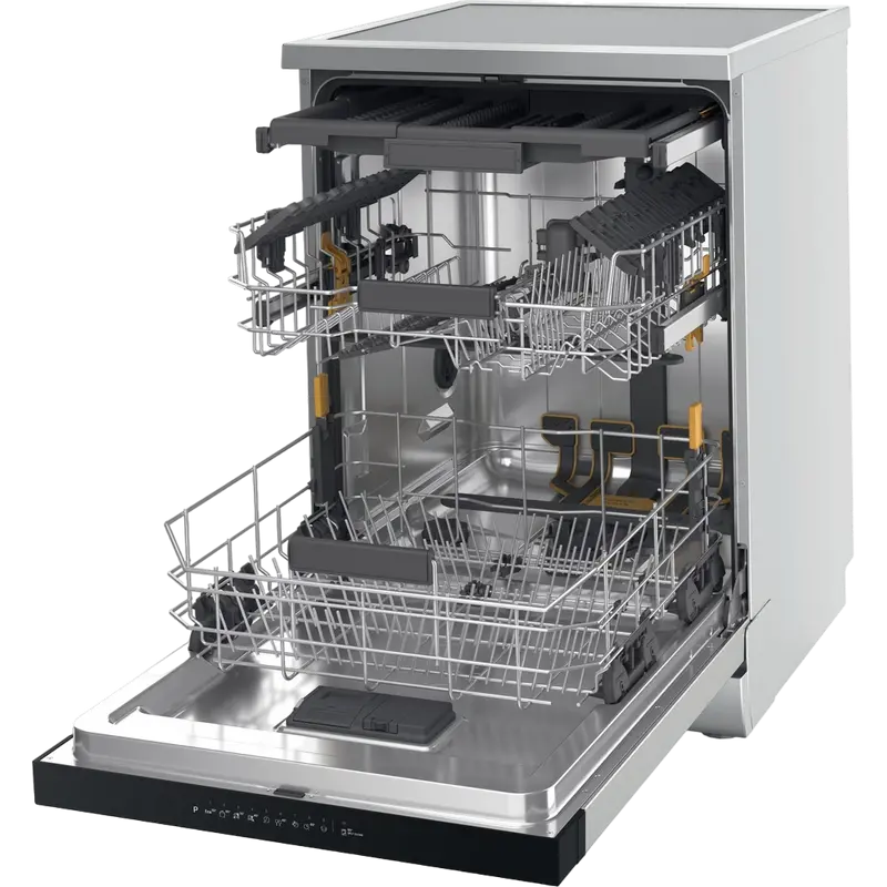 Mașină de spălat vase Whirlpool W7F HP33 X, Oțel inoxidabil