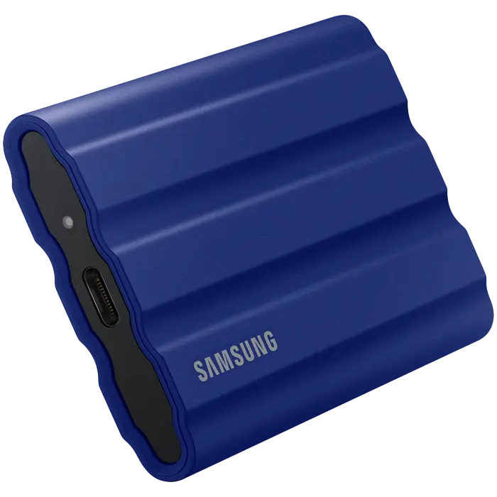 SSD portabil extern Samsung T7 Shield, 1 TB, Albastru (MU-PE1T0R/EU)