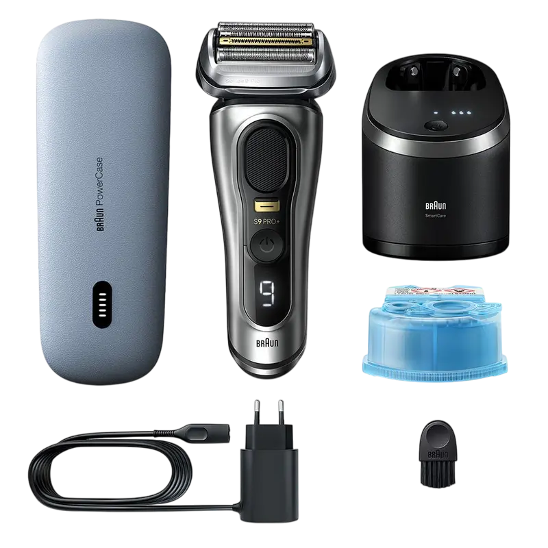 Aparat de ras electric Braun 9 PRO+ 9577cc, Argintiu