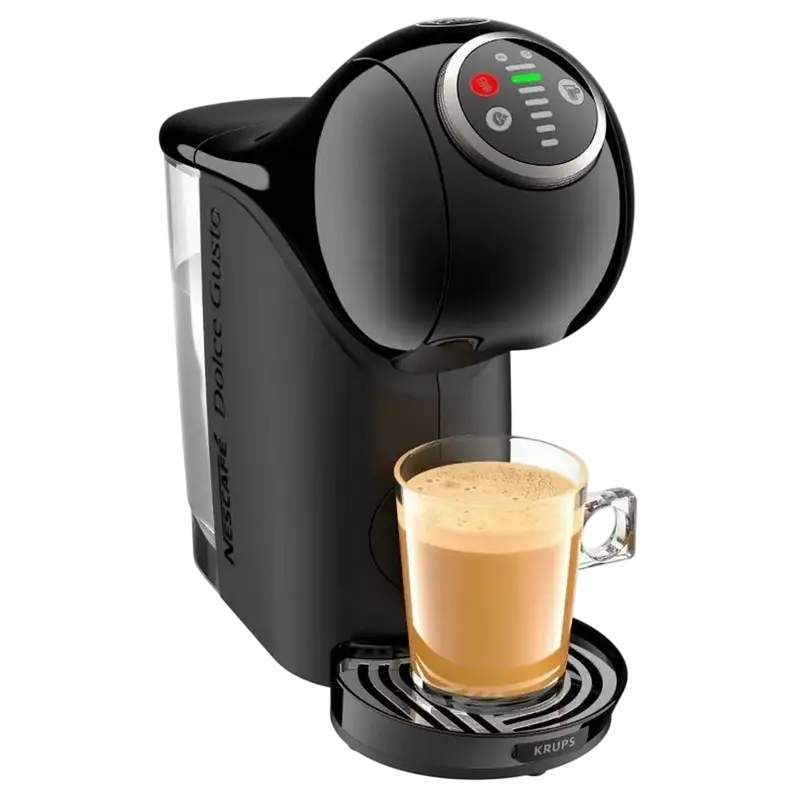 Cafetiera cu capsule Krups Genio S Plus + Capsule Nescafe Dolce Gusto, 1500W, Negru