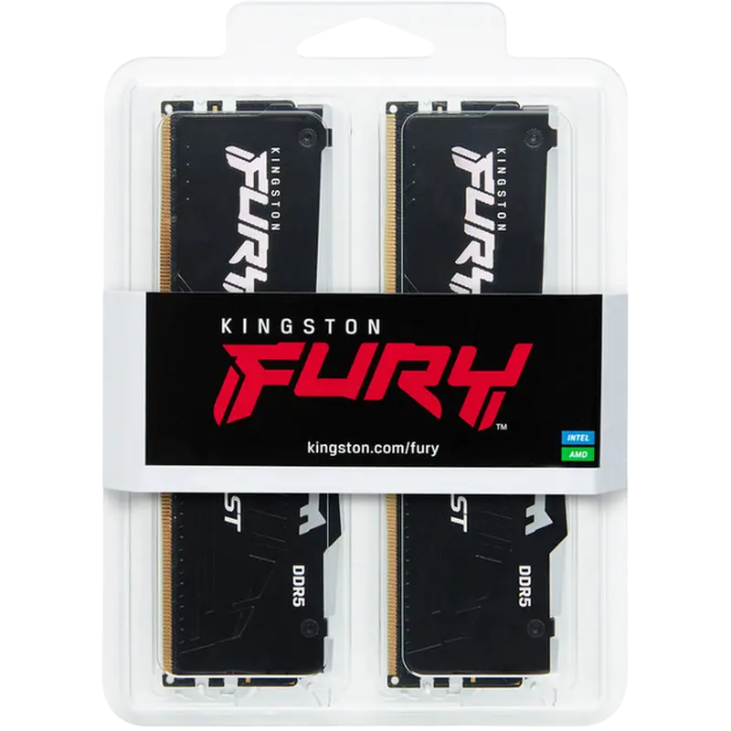 Оперативная память Kingston FURY Beast RGB, DDR5 SDRAM, 6000 МГц, 32 Гб, KF560C30BBAK2-32