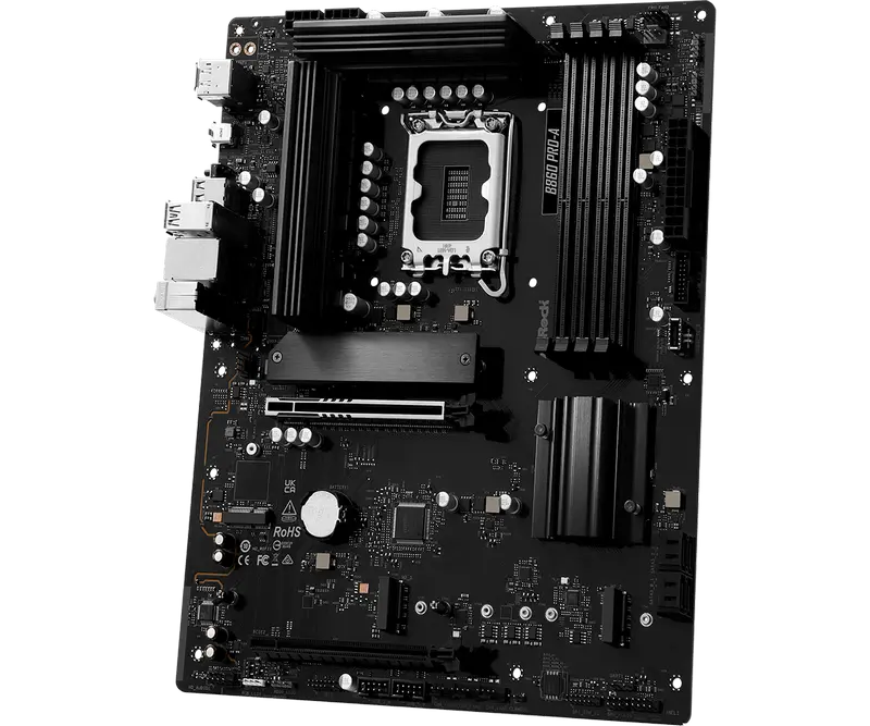 Placa de bază ASRock B860 Pro-A, LGA1851, Intel B860, ATX