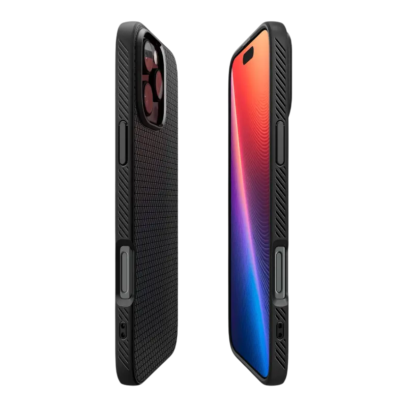 Husa Spigen iPhone 16 Pro Max Liquid Air, Negru mat