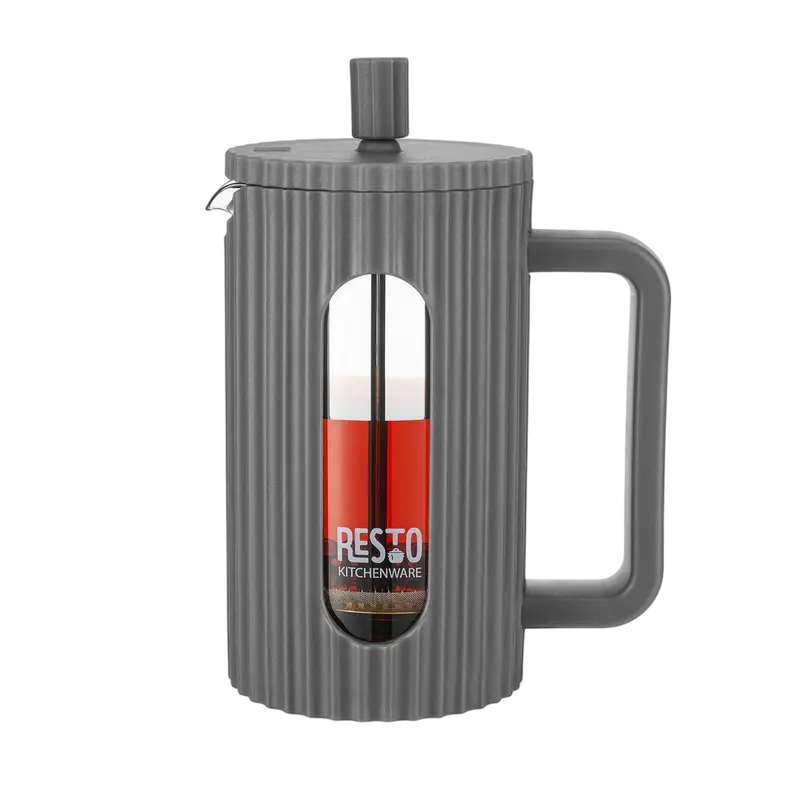 Cafetiera French Press RESTO 90534, 0,6L, Gri inchis