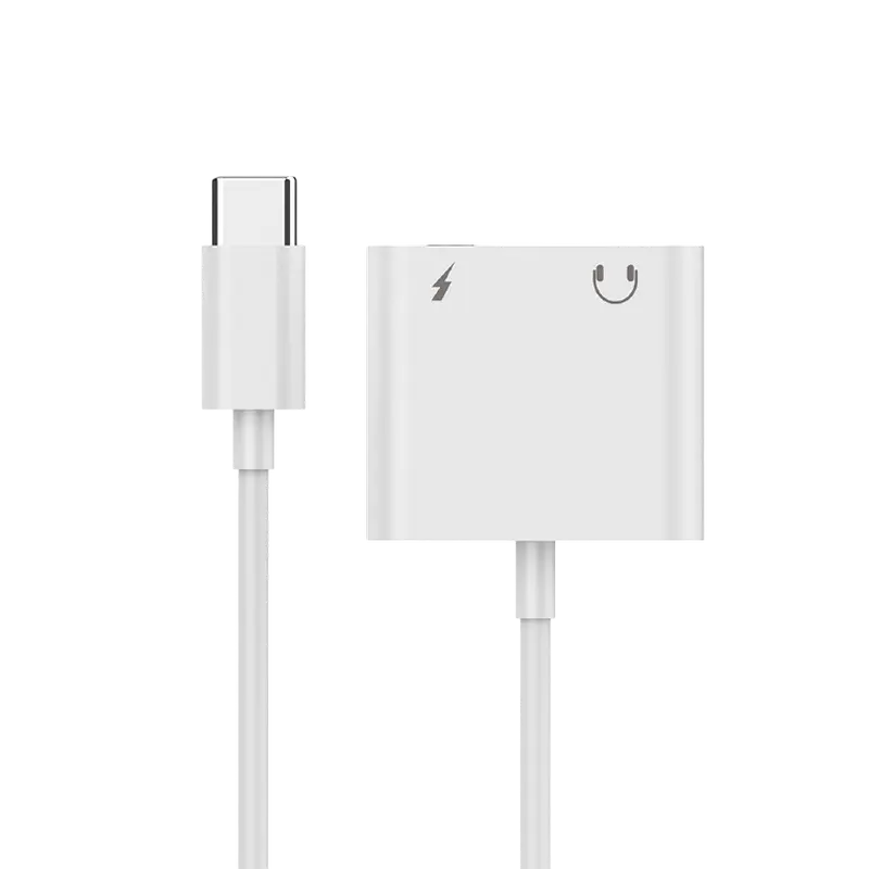 Audio Adaptor Cablexpert A-CM-3.5FP-01, USB Type-C (M) - 3.5mm 4-pin (F), 0,01m, Alb