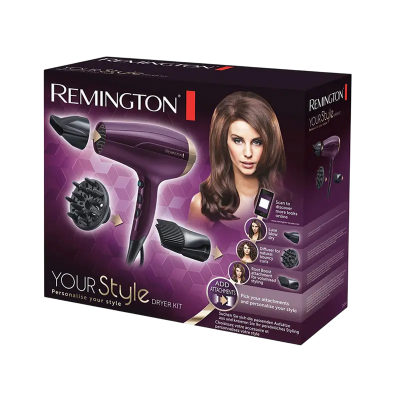 Фен Remington Your Style HD130, 2300Вт, Фиолетовый