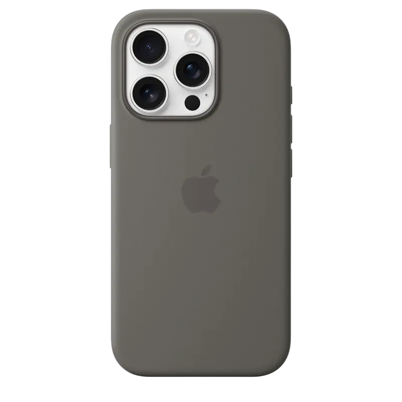 Husa Apple iPhone 16 Pro din silicon cu MagSafe, gri piatră