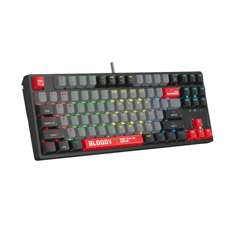 Tastatură Bloody S87, Cu fir, Energy Red