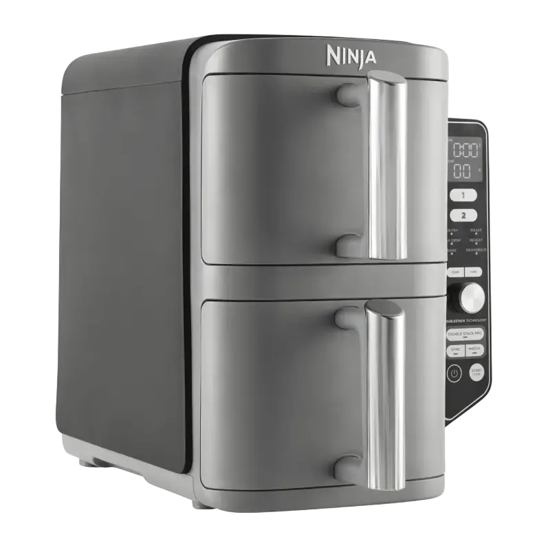 Friteuză cu aer cald Ninja Double Stack XL SL400EU, Gri