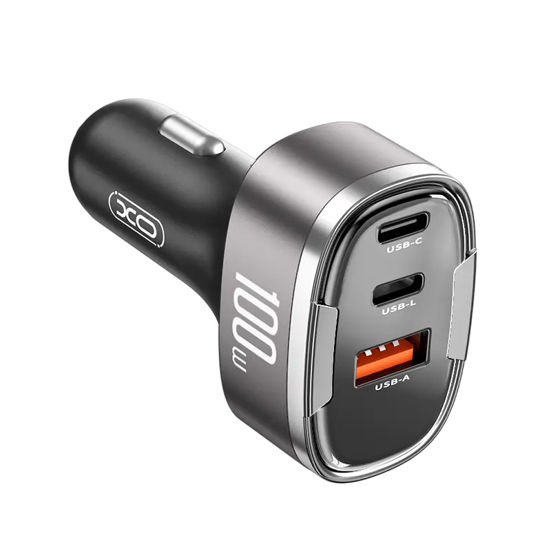 Incărcător auto XO CC61, 100W, Argintiu