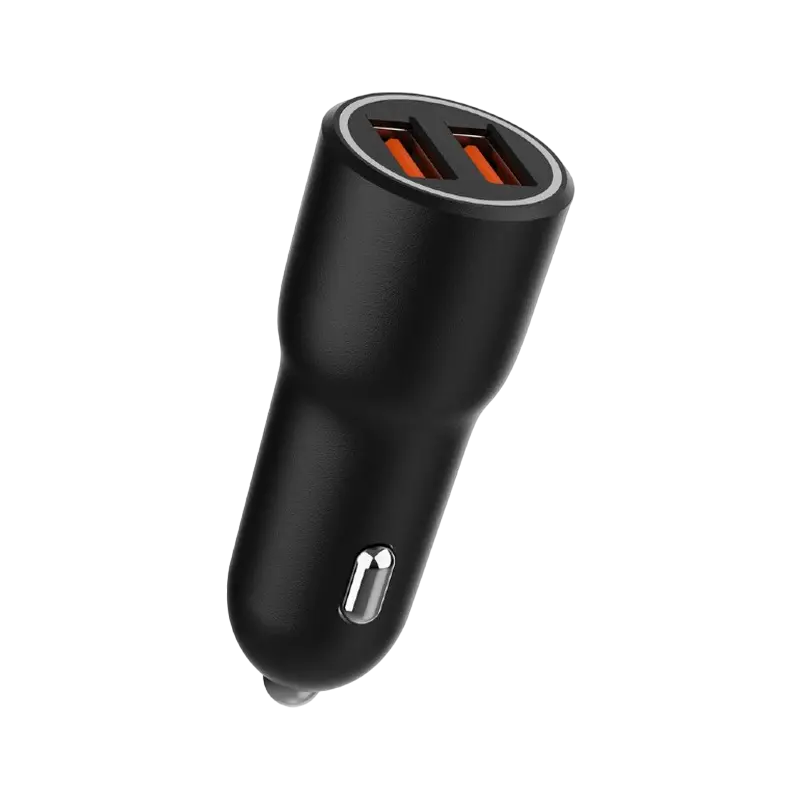 Încărcător auto Gembird TA-UC-A2QC36-CAR-01, 36W, Negru