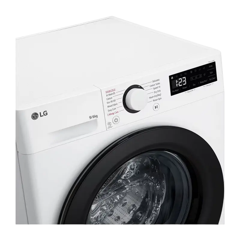 Mașină de spălat și uscat LG F4DR509SBW, 9kg, Alb
