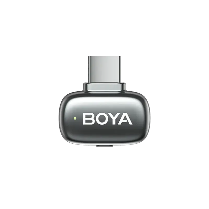 Microfon portabil pentru înregistrare vocală Boya mini 2-01, Fără fir, Gri