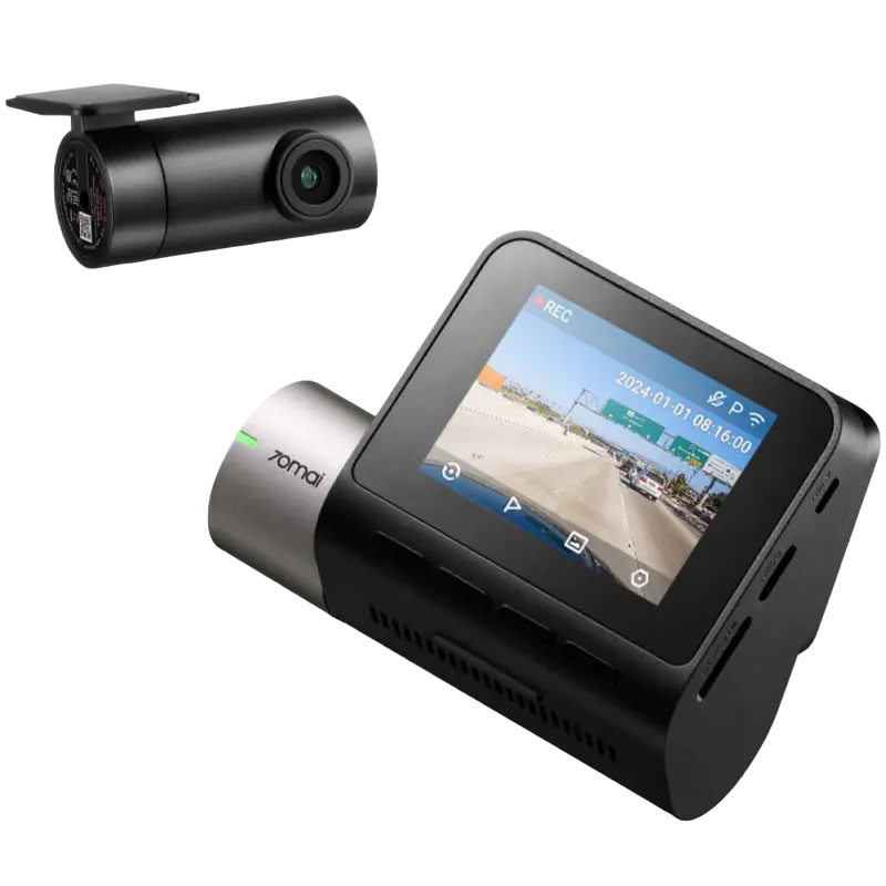 Pachet de camere video cu fața și spatele mașinii 70mai A510 + RC11, Negru