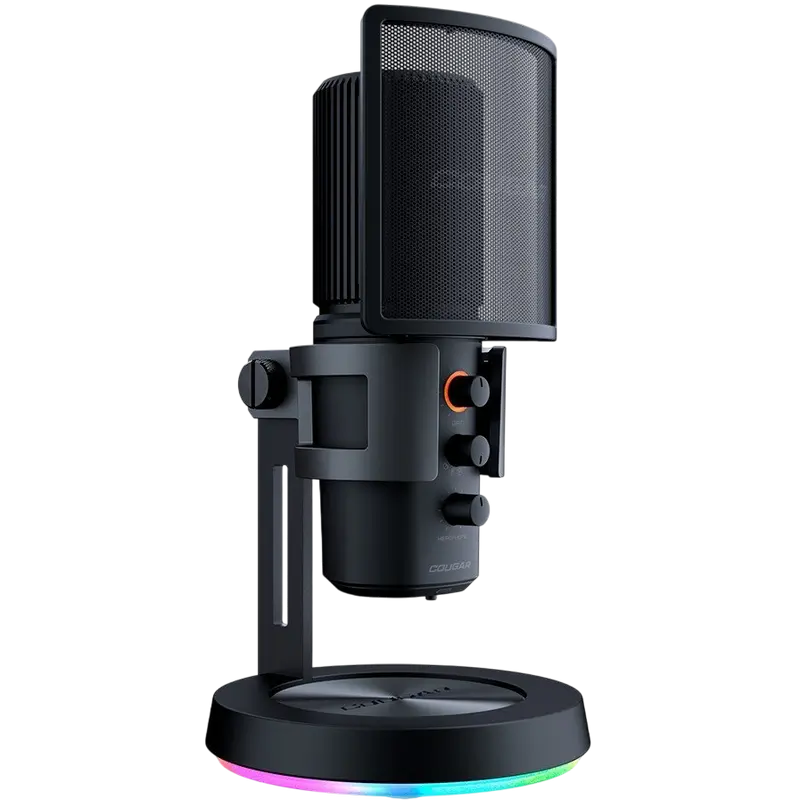 Microfon Gaming Cougar Screamer-X, Cu fir, Negru