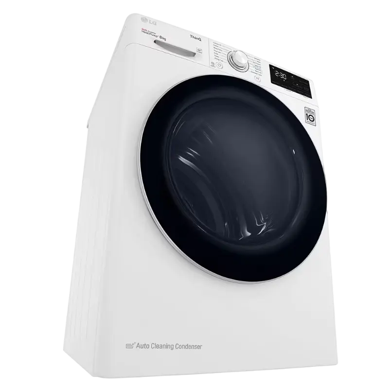 Mașină de uscat LG RH80V3AV6N, 8kg, Alb