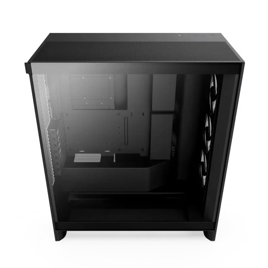 Carcasă PC NZXT H7 Flow RGB, Midi-Tower, Fără PSU, Negru