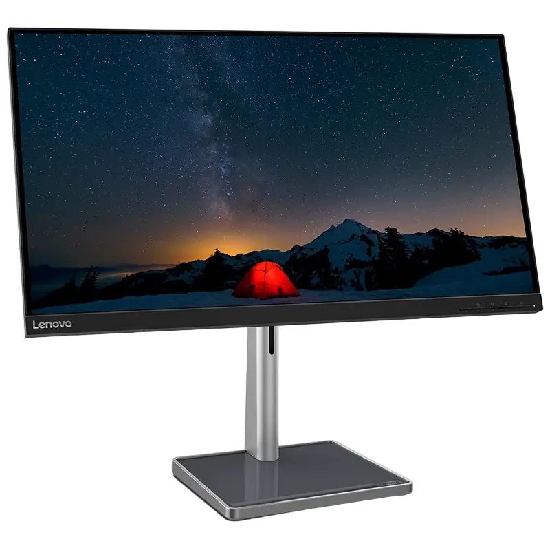 28,5" Монитор Lenovo L28u-35, IPS 3840x2160 4K UHD, Чёрный | Серебристый