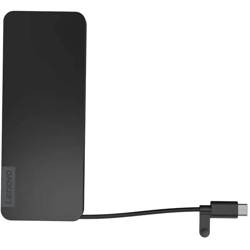 Stație Docking Lenovo USB-C Slim Travel Dock, Negru