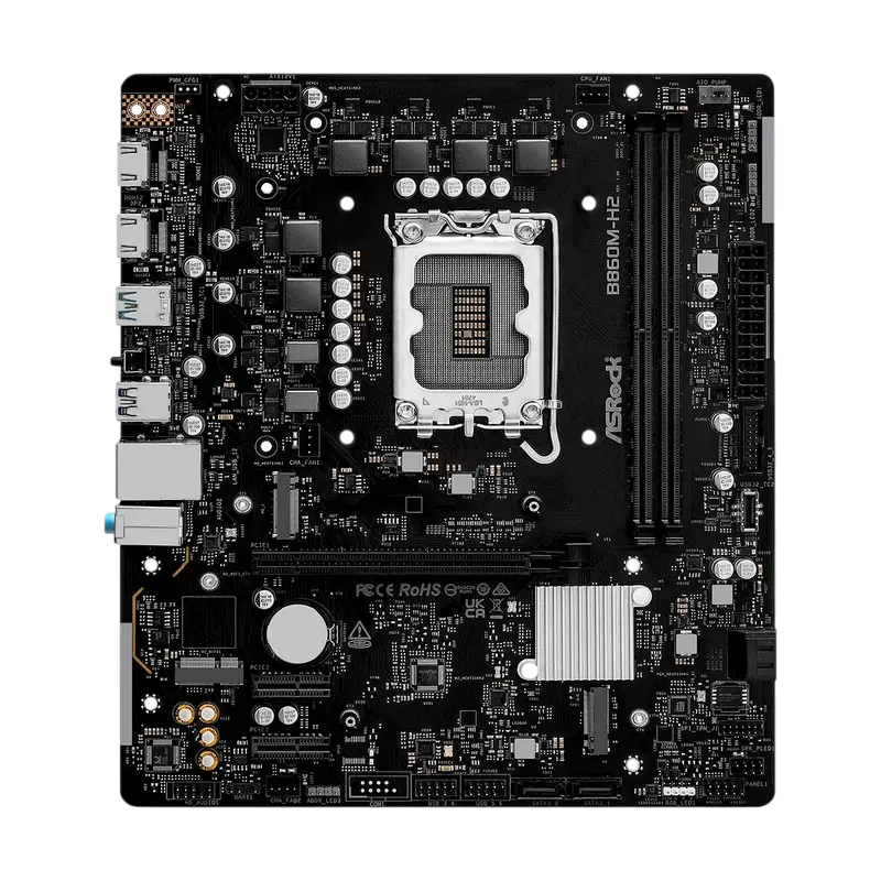 Материнская плата ASRock B860M-H2, LGA1851, Intel B860, Micro-ATX