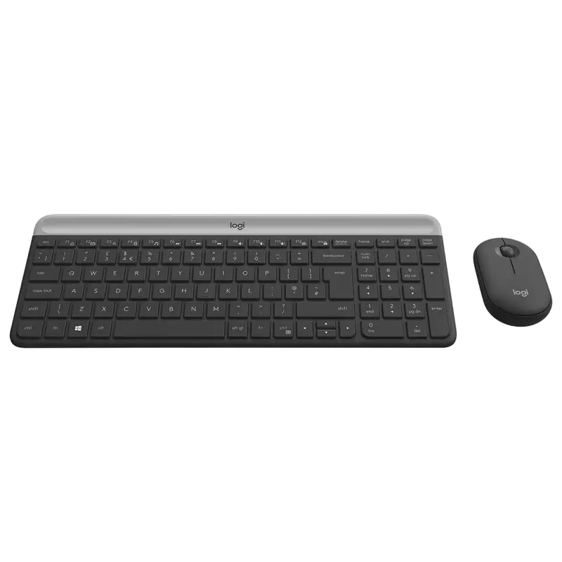 Set Tastatură + Mouse Logitech MK470, Fără fir, Grafit