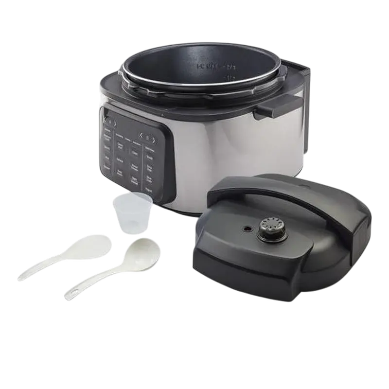 Aparat de gătit multifuncțional sub presiune Hisense HMC6SBK, Negru | Oțel inoxidabil
