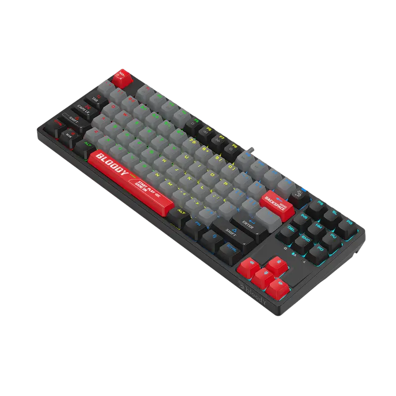Tastatură Bloody S87, Cu fir, Energy Red