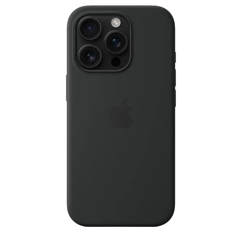 Husa Apple iPhone 16 Pro Silicone Case cu MagSafe, Negru
