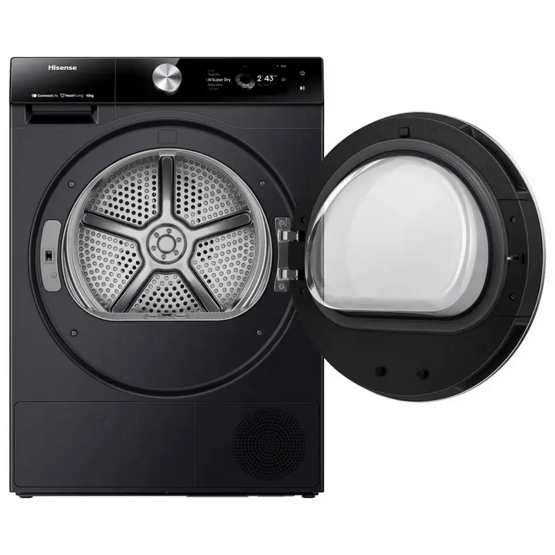 Uscător de rufe Hisense DH7S107BB, 10kg, Negru