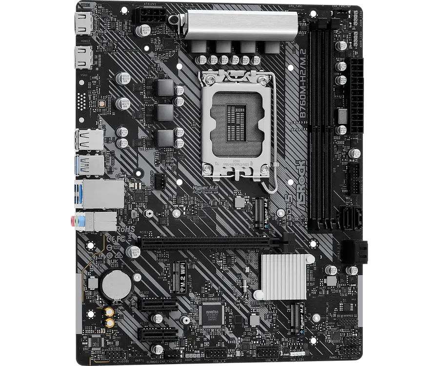 Placă de bază ASRock B760M-H2/M.2, LGA1700, Intel B760, Micro-ATX