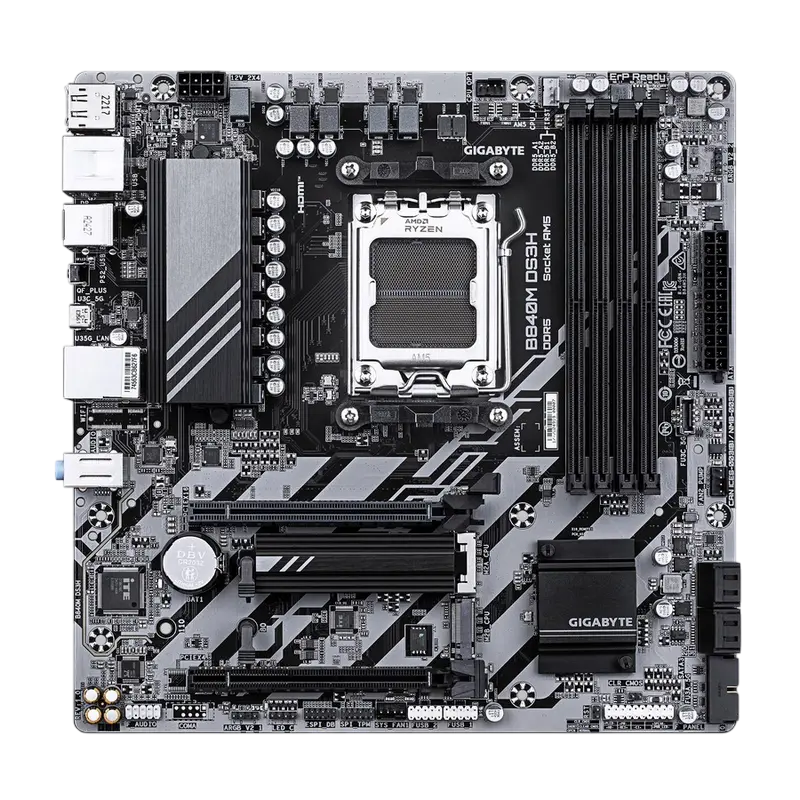 Placă de bază Gigabyte B840M DS3H, AM5, AMD B840, Micro-ATX