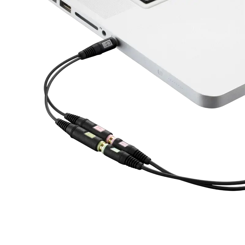 Audio Adaptor EPOS PCV 05, 3.5 mm - 3.5 mm, Negru