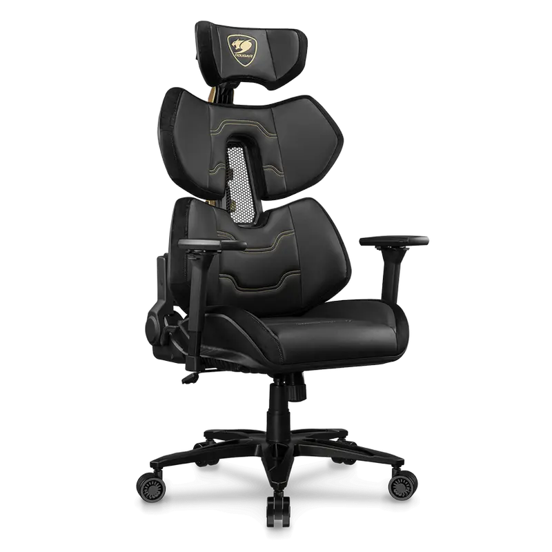 Scaun Gaming Cougar Terminator Elite, PU Piele, Negru | Auriu