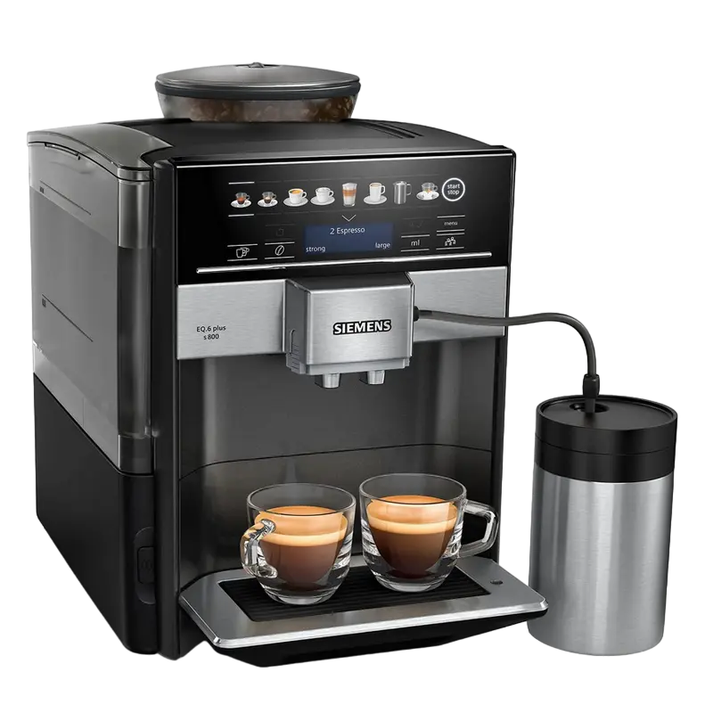 Espressor automat Siemens TE658209RW, Argintiu