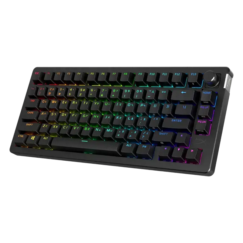 Tastatură HyperX Alloy Rise 75, Fără fir, Negru
