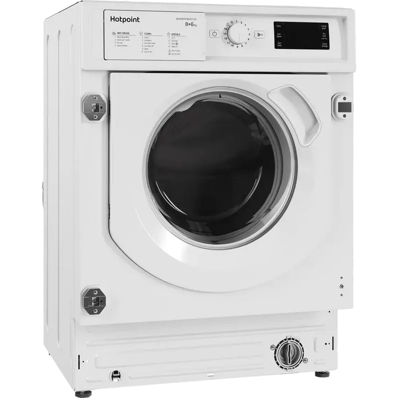 Mașină de spălat cu uscător Hotpoint-Ariston BI WDHG 861485 EU, 8kg, Alb