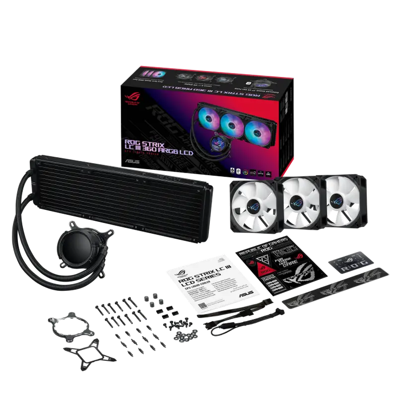 Кулер для процессора ASUS ROG Strix LC III 360 ARGB LCD