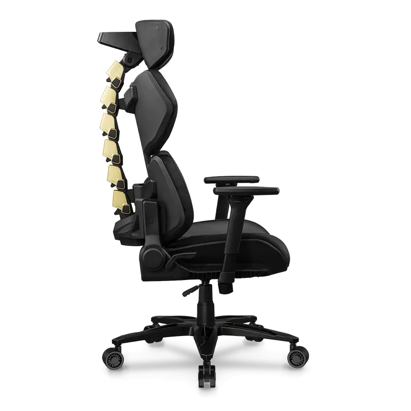 Scaun Gaming Cougar Terminator Elite, PU Piele, Negru | Auriu