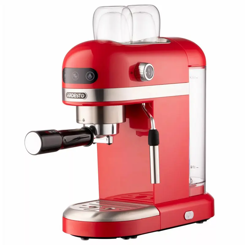 Кофеварка рожковая Ardesto YCM-E1501, 1350Вт, Красный