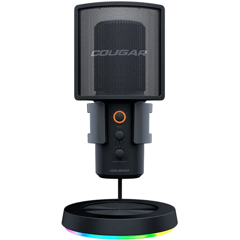 Microfon Gaming Cougar Screamer-X, Cu fir, Negru