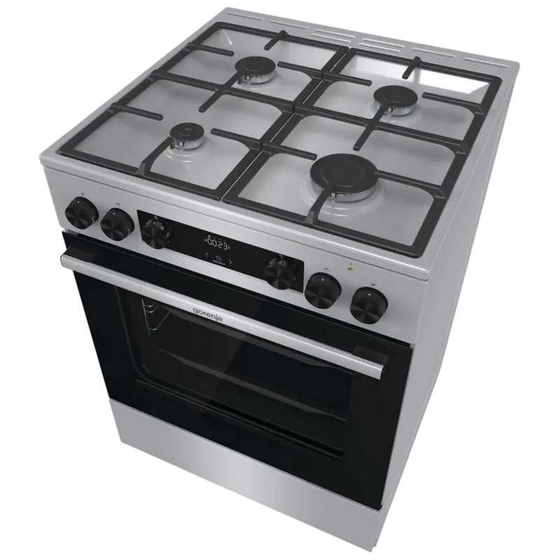 Aragaz Mixt Gorenje GK6C4XF, Oțel inoxidabil