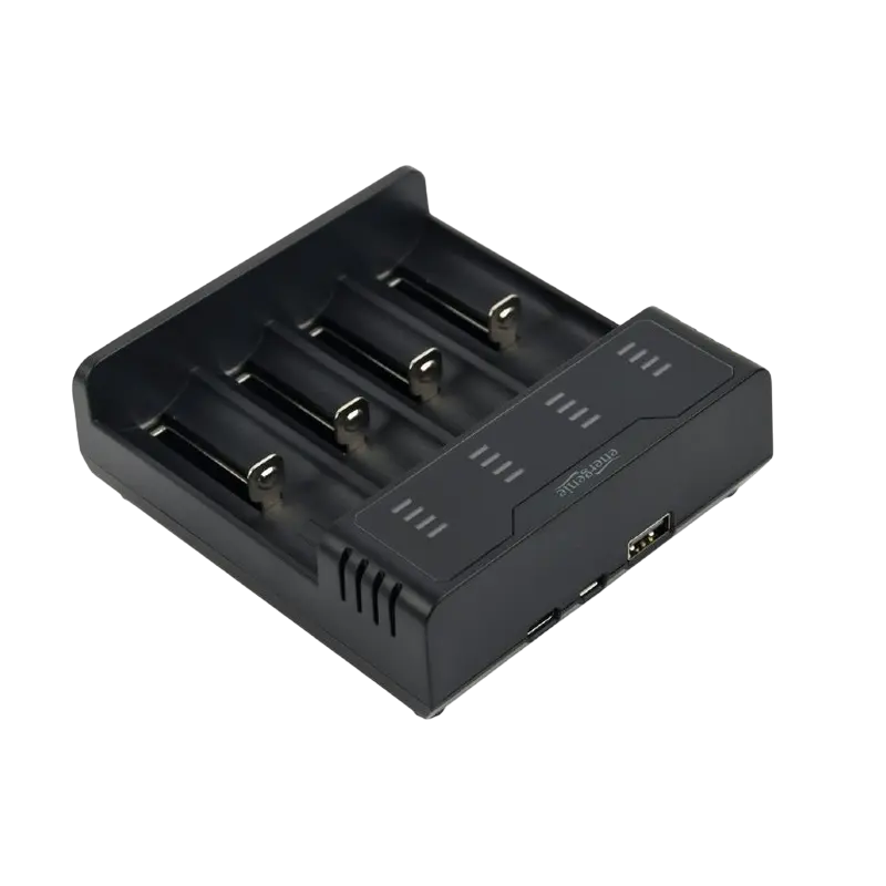 Încărcător Acumulatori Energenie BC-USB-02, Negru