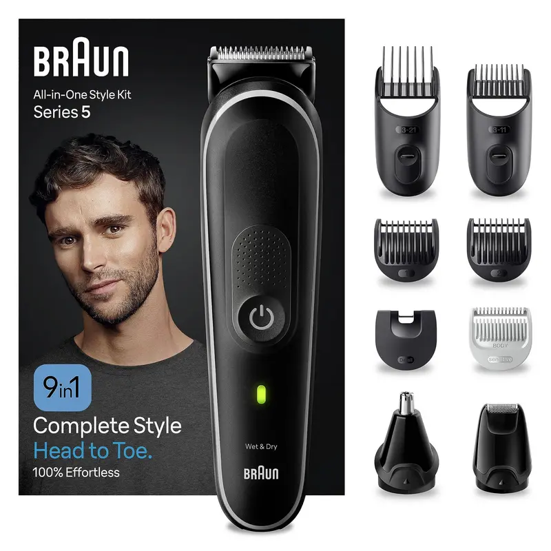 Trimmer pentru bărbați Braun MGK5420, Negru
