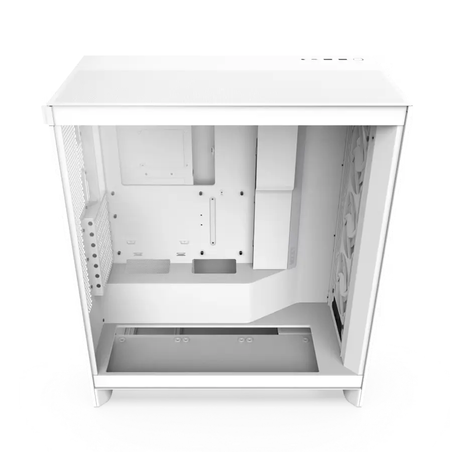 Carcasă PC NZXT H7 Flow RGB, Midi-Tower, Fără PSU, Alb