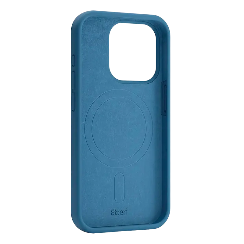 Husa Etteri Silicone Mag case pentru iPhone 16 Pro, Albastru închis